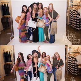 Class of 2015 Senior Models working it at Apricot Lane